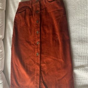 New Gap rust colored skirt